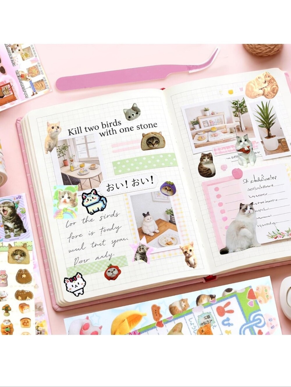 Cute Cats Sticker Collection - Pink - Picture 2 of 3